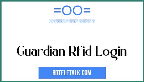 guardian protection services rfid|guardian login guardianportal.us.